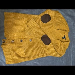 Cardigan with elbow pads